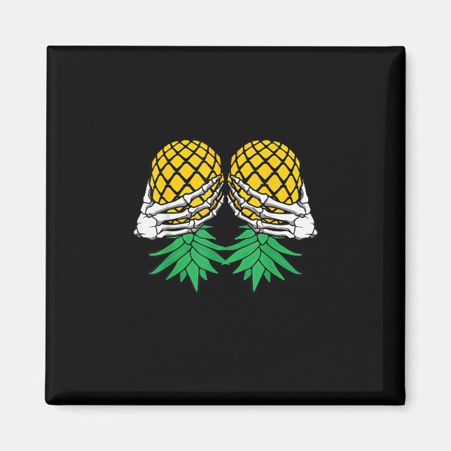 Imã Halloween De Cima Para Baixo Pineapple Swinger Ske (Frente)