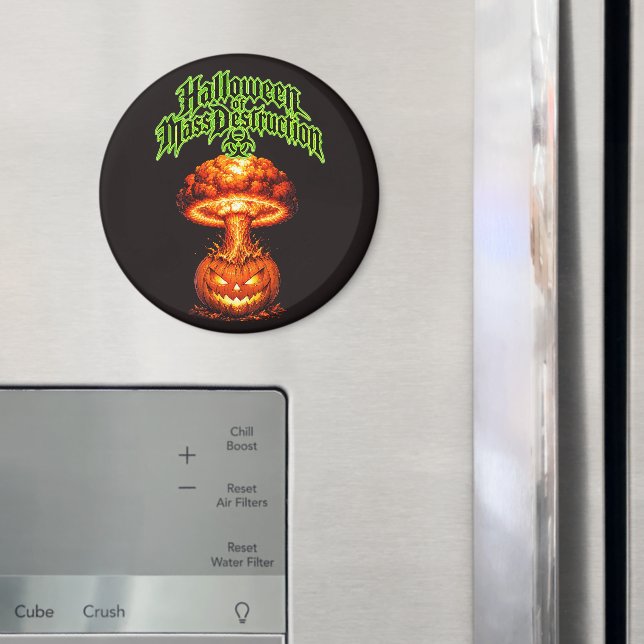 Imã Halloween de Destruição Nuclear Abóbora-Lanterna (In Situ (Fridge))