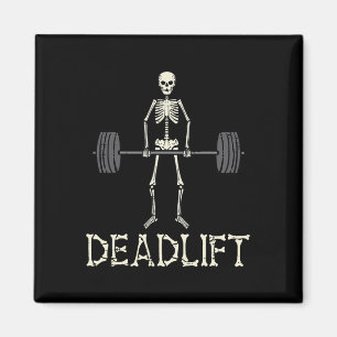 Imã Halloween Deadelevador Skeleton Gym Workout Figuru