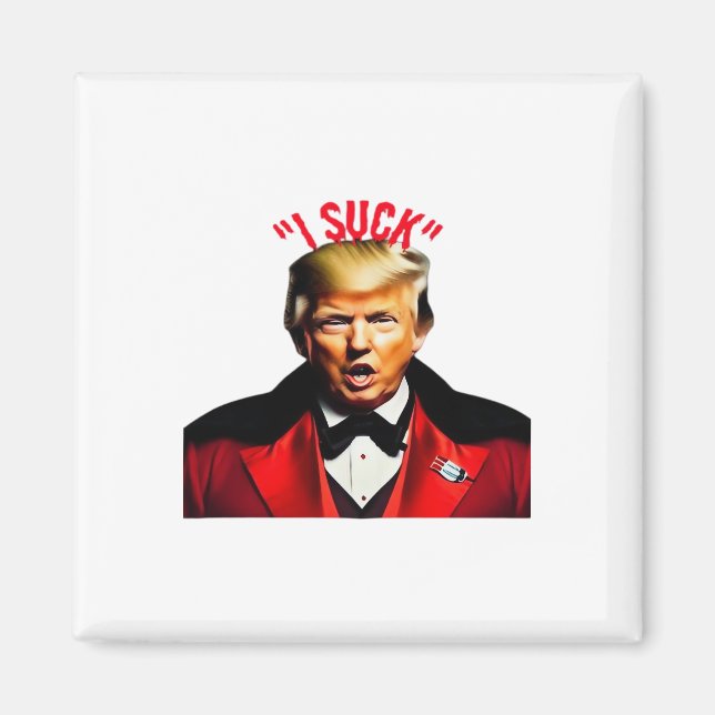 Imã Halloween Donald Funny Anti-Político (Frente)