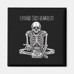 Imã Halloween Dons Skeleton Encontrei Este Humero