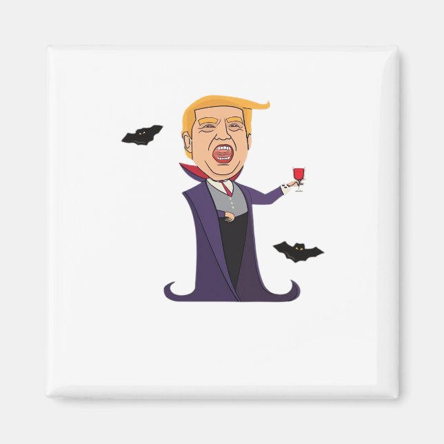 Imã Halloween Dracula Funny (Frente)