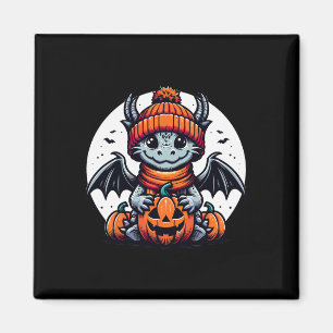 Imã Halloween Dragon Pumpkin