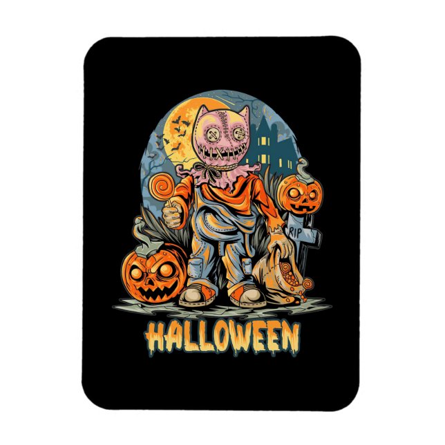 Ímã Halloween E Cat (Vertical)