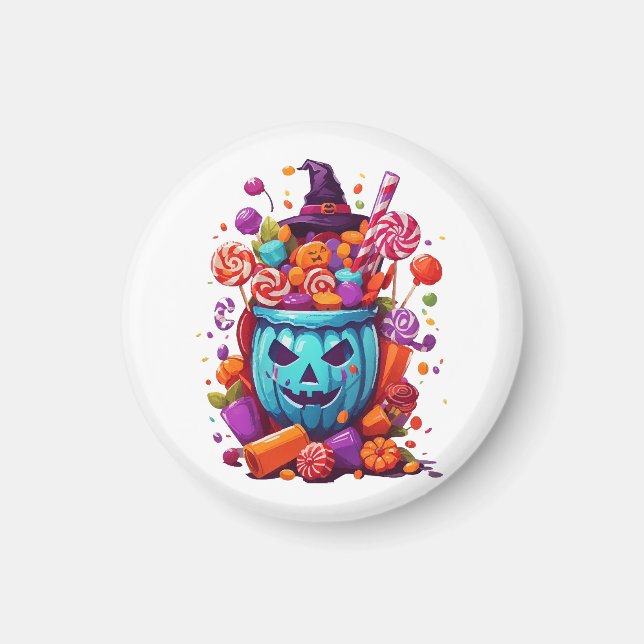Imã Halloween engraçado  (Frente)