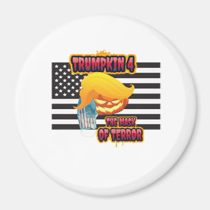 Imã Halloween Engraçado Trumpkin Clássico