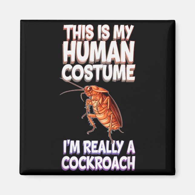 Imã Halloween Este É o Meu Disfarce Humano Eu Sou Real (Frente)