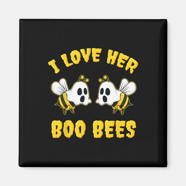 Imã Halloween Eu Amo O Seu Boo Bebê Divertido (Frente)