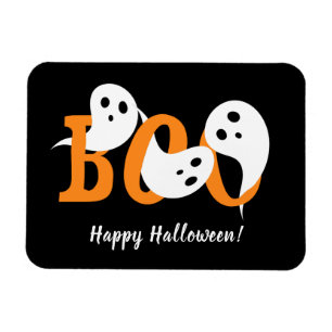 Ímã Halloween Fantasmas Boo Negro