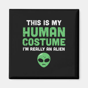 Imã Halloween Figurume Humano Sou Alienígena Homens En