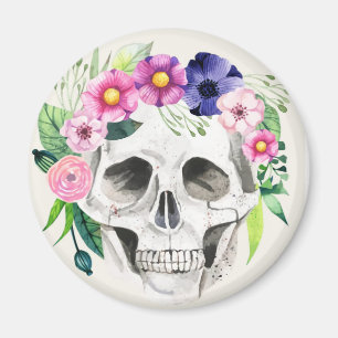 Imã Halloween Floral Sugar Skype