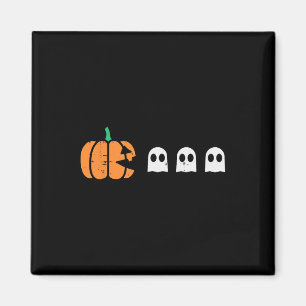 Imã Halloween Gamer Pumpkin Comendo Fantasma Men B