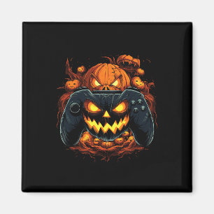 Imã Halloween Gaming Jack O Lanterna Pumpkin Face Asse