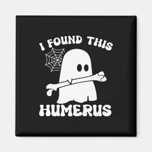 Imã Halloween Ghost Encontrei Humero Engraçado Mens de