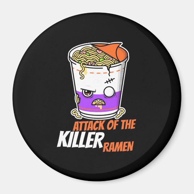Imã Halloween Gift | Ataque Do Ramen (Frente)