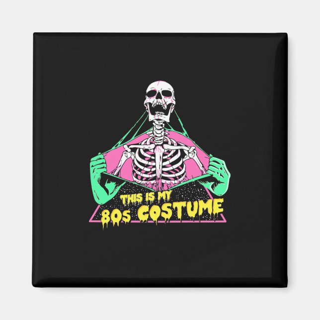 Imã Halloween Gift | Figurino de Halloween Retro (Frente)