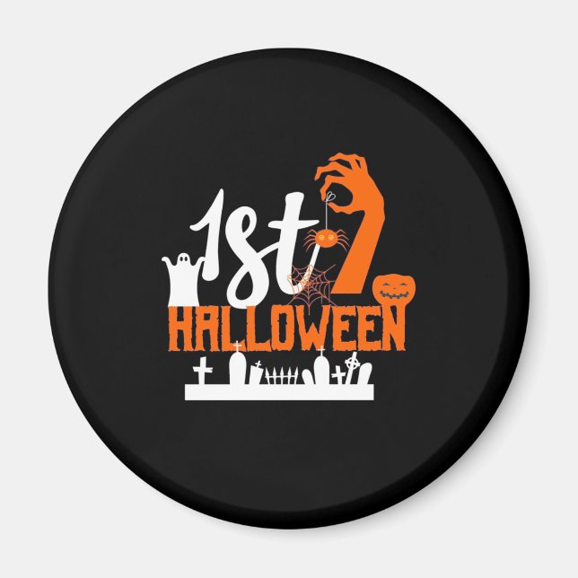 Imã Halloween Gift | Primeiro Dia das Bruxas (Frente)
