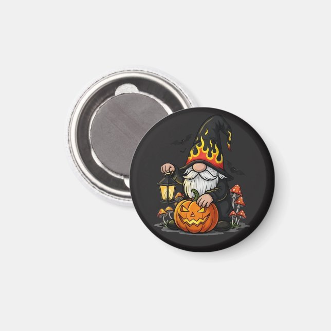 Imã Halloween Gnome Magnet (Front/Back)