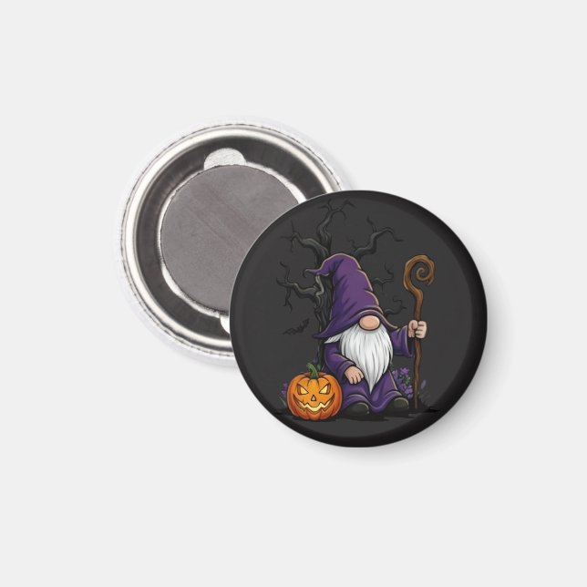 Imã Halloween Gnome Magnet (Front/Back)