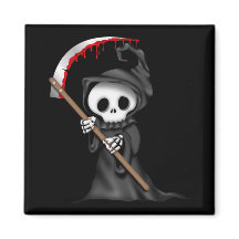 HALLOWEEN Grim Reaper Magnets, Frigorífico