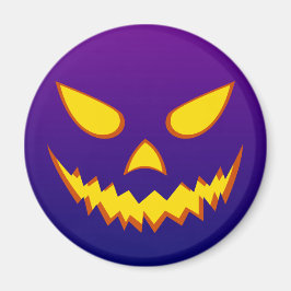 Imã Halloween Grinning Face Jack o Lanterna Pumpkin