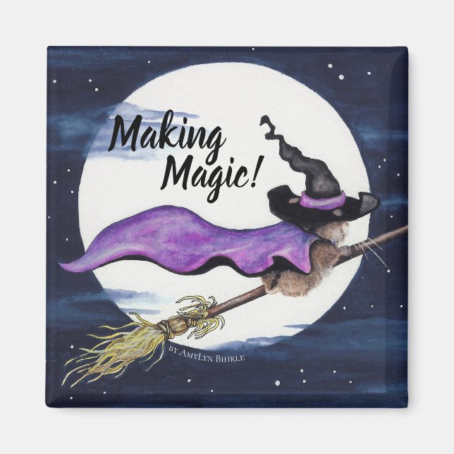 Imã Halloween Hamster Magnet por Bihrle (Frente)