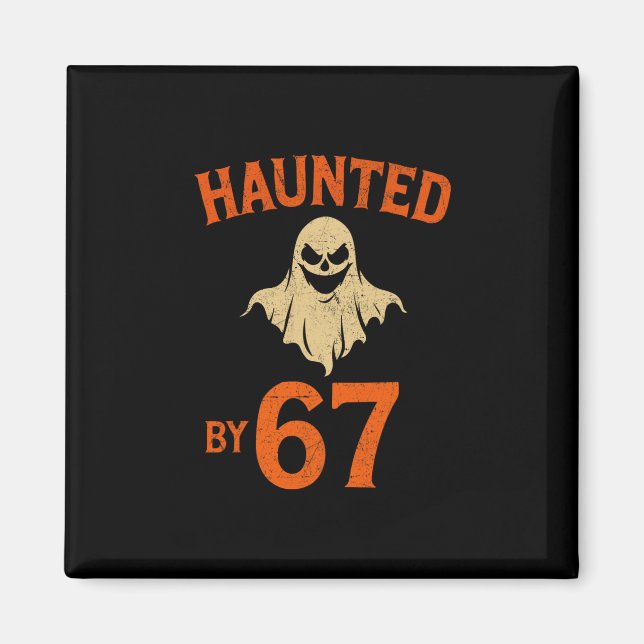 Imã Halloween Haunted 67 Six Seven Meme 1 (23)  (Frente)