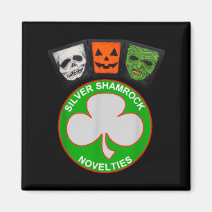 Imã Halloween III Silver Shamrock e Máscaras