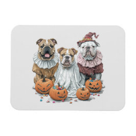 Ímã Halloween Inglês Bulls Pumpkin