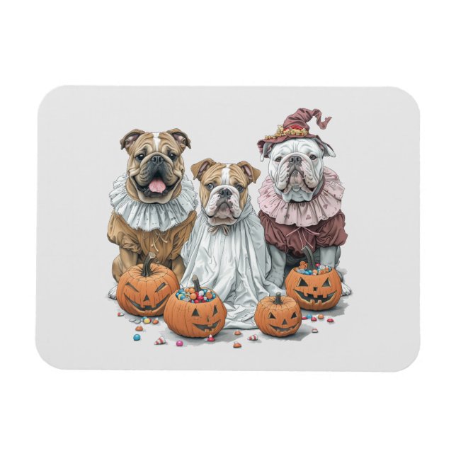 Ímã Halloween Inglês Bulls Pumpkin (Horizontal)