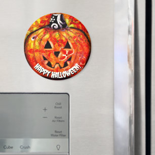 Imã Halloween Jack O Lantern Orange Personalizado