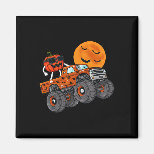 Imã Halloween Jack O Lanterna Monster Truck Toddler Bo