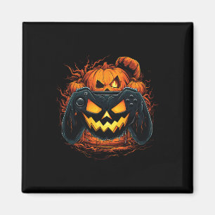 Imã Halloween Jack O Lanterna Pumpkin Face Gamer Gamin