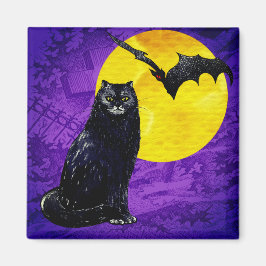 Imã Halloween Katze