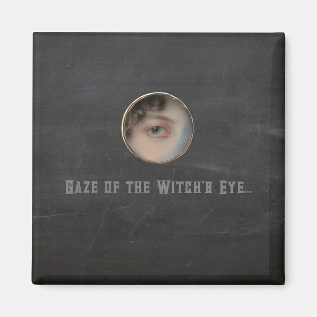 Imã Halloween Macabre Creepy Witch Eye (Frente)