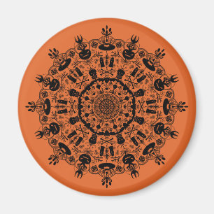 Imã Halloween Mandala