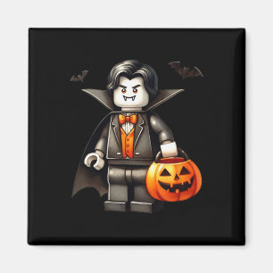 Imã Halloween Master Builder Vampire Kids Building Blo