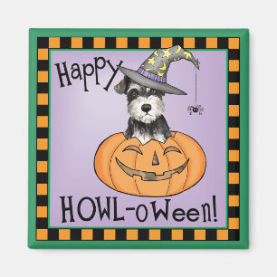 Imã Halloween Miniature Schnauzer