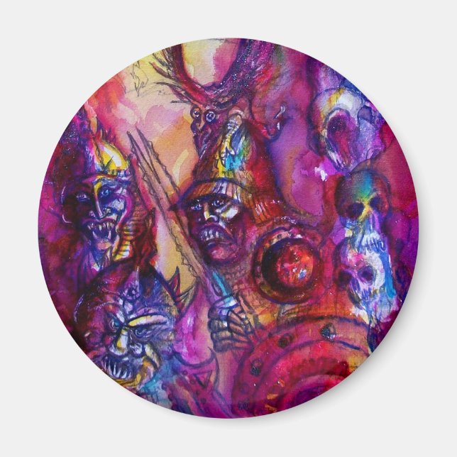 Imã HALLOWEEN MONSTERS / ORK WAR Fantasy (Frente)