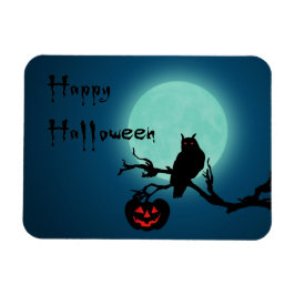 Ímã Halloween Night Pumpkin Owl