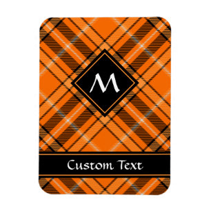 Ímã Halloween Orange Tartan