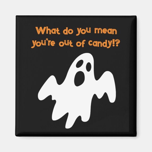 Imã Halloween Out Candy Funny Ghost (Frente)
