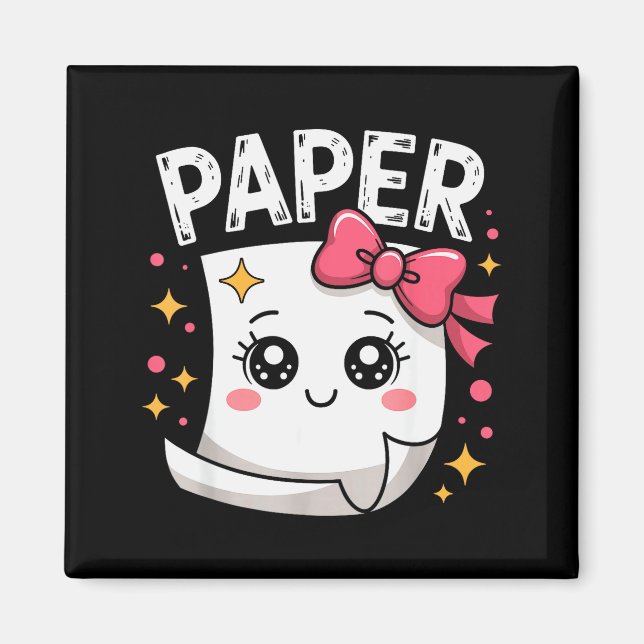 Imã Halloween Paper Scissors Rock Matching Cute Paper  (Frente)