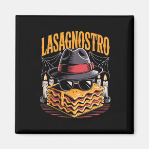 Imã Halloween Pasta Meme Mafia Parody Funny Lasagna Ar