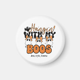 Imã Halloween - Personalizado "Hangin" Com Meus Boos