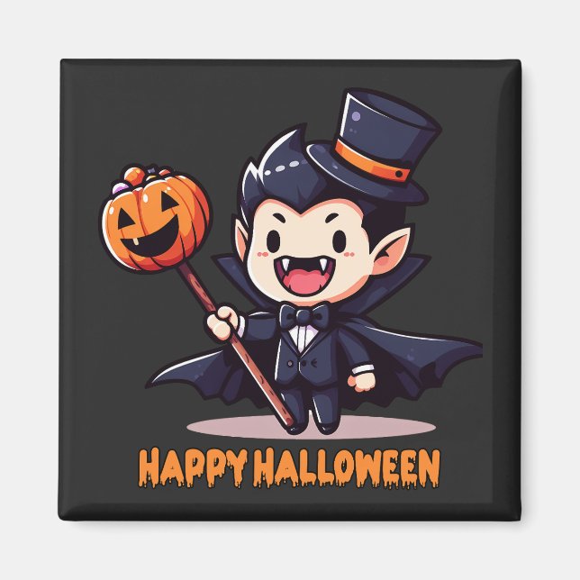 Imã Halloween - Petit vampire enfantin (Frente)