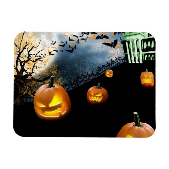 Ímã Halloween Pumpkin (Horizontal)