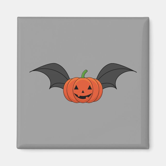 Imã Halloween Pumpkin Bat (Frente)