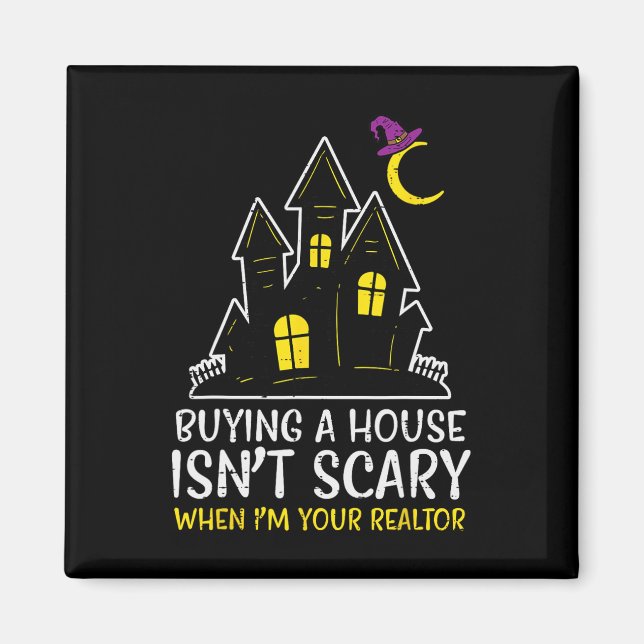 Imã Halloween Realtor Comprando Casa Não É Um Costume  (Frente)