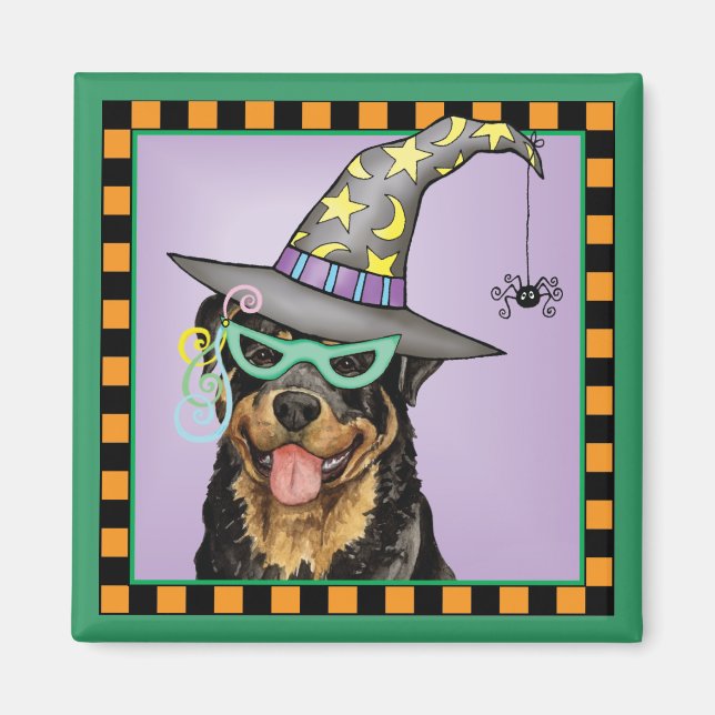 Imã Halloween Rottweiler (Frente)
